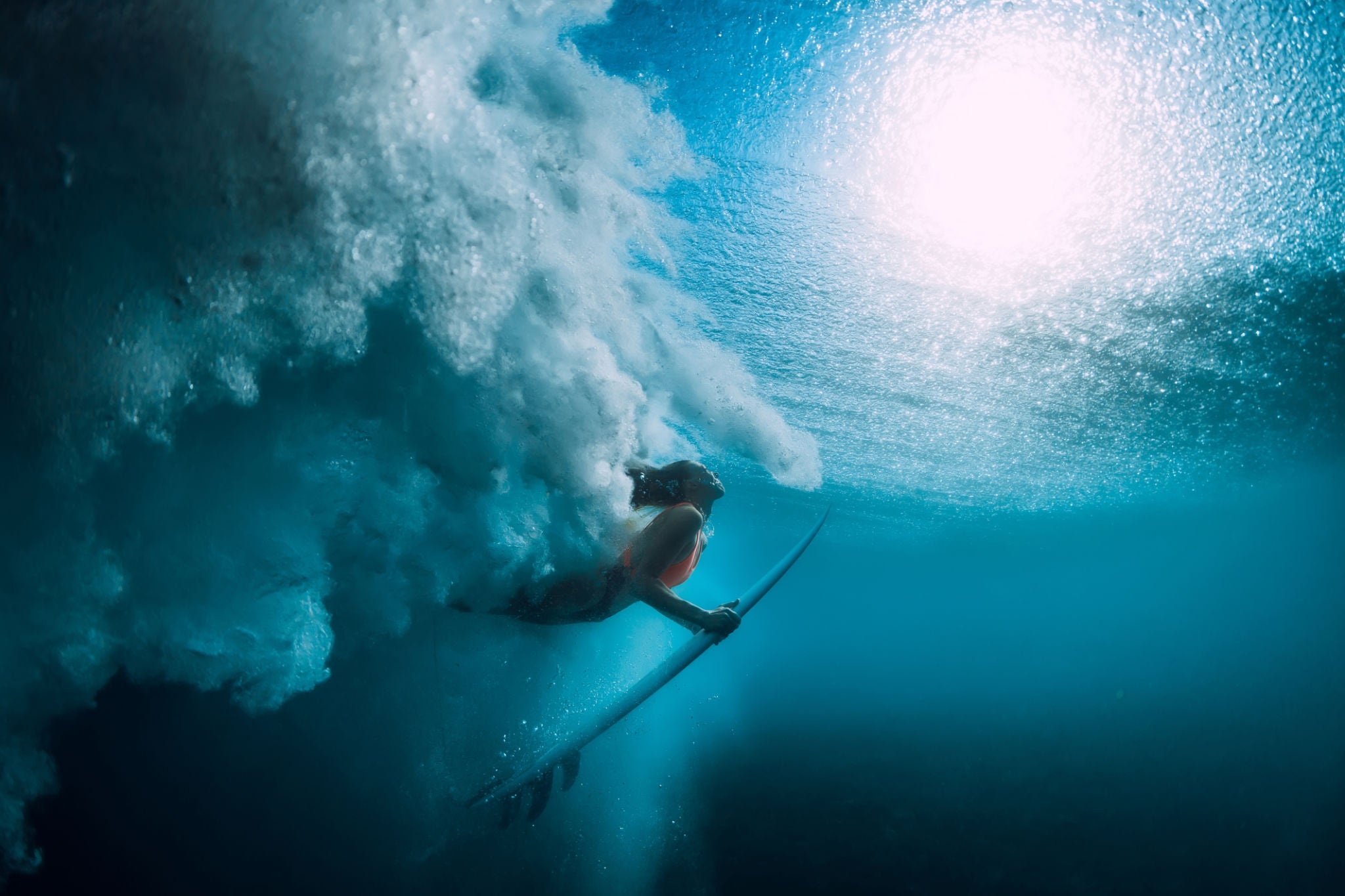 Underwater Surfer Girl
