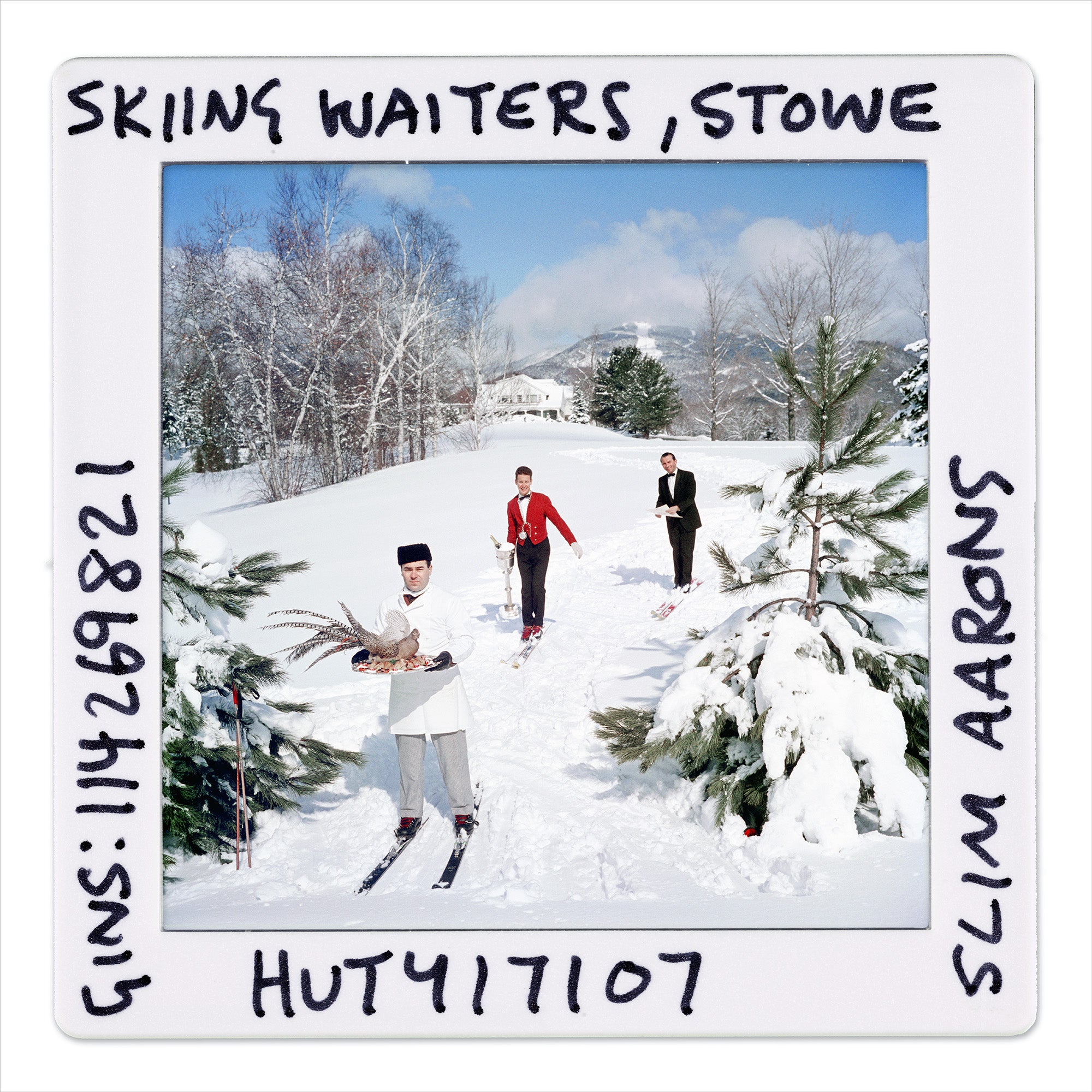 Skiing Waiters - Slide