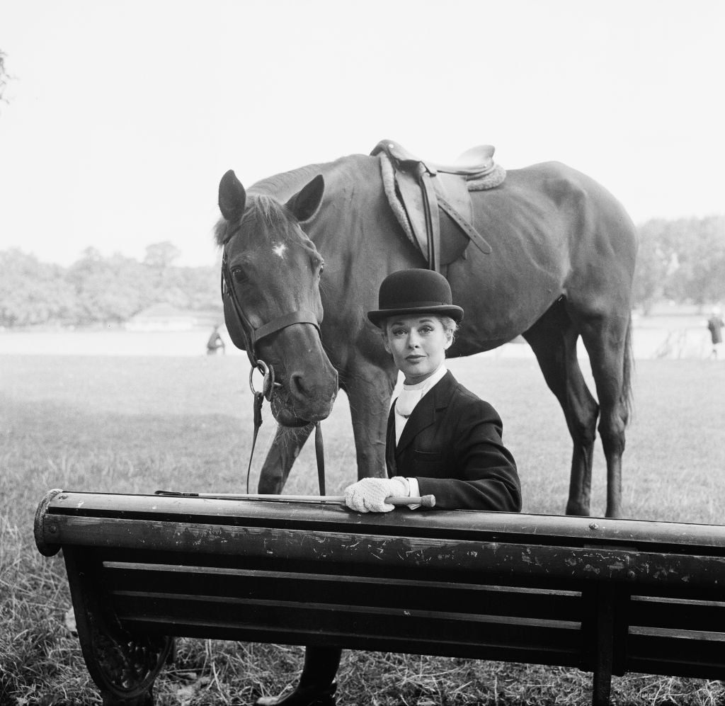 Tippi Hedren Out Riding