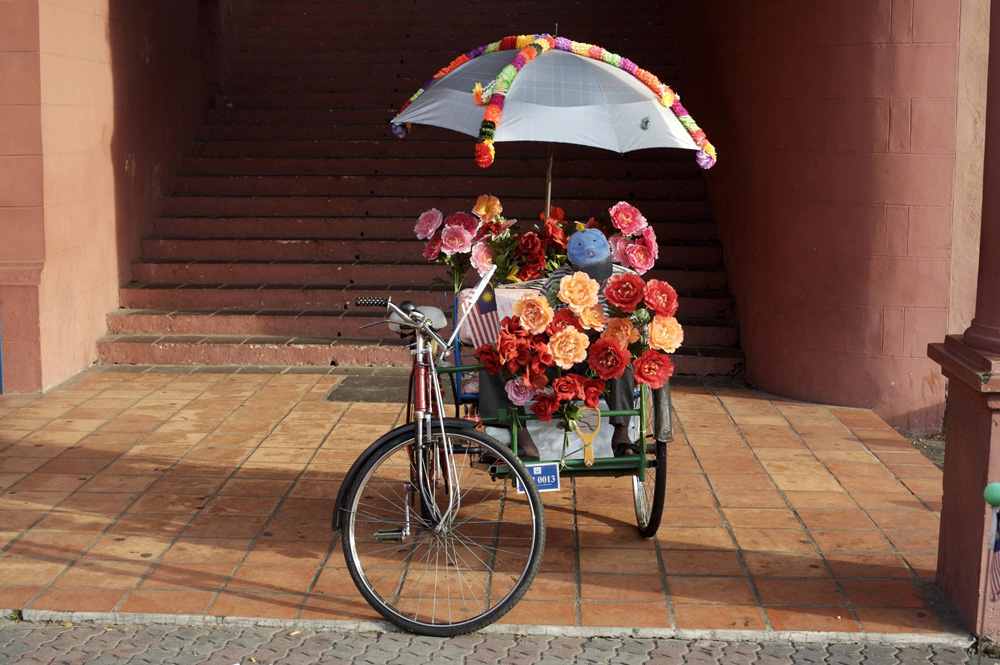 Flowers on Rickshaw fine art photography