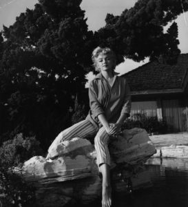 Marilyn Poses In Her Garden