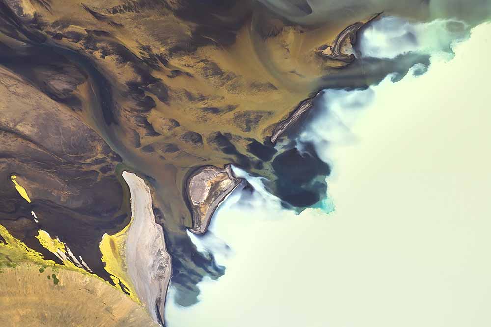 Iceland aerial view fine art photography