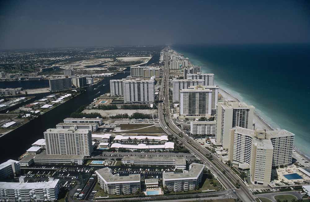 Aerial Miami Beach fine art photography