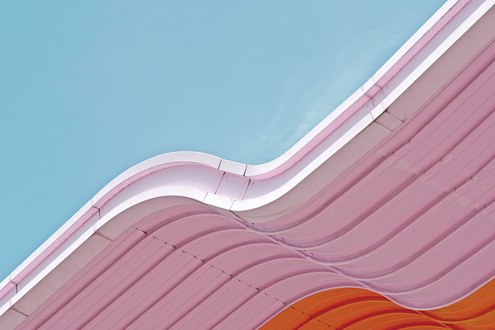Low Angle View Of Pink Slide Against Sky fine art photography