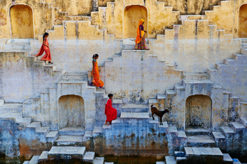 India, Rajasthan, Jaipur, water tank for rain fine art photography