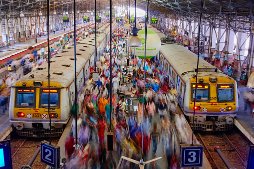 Mumbai, Victoria Terminus railways station fine art photography