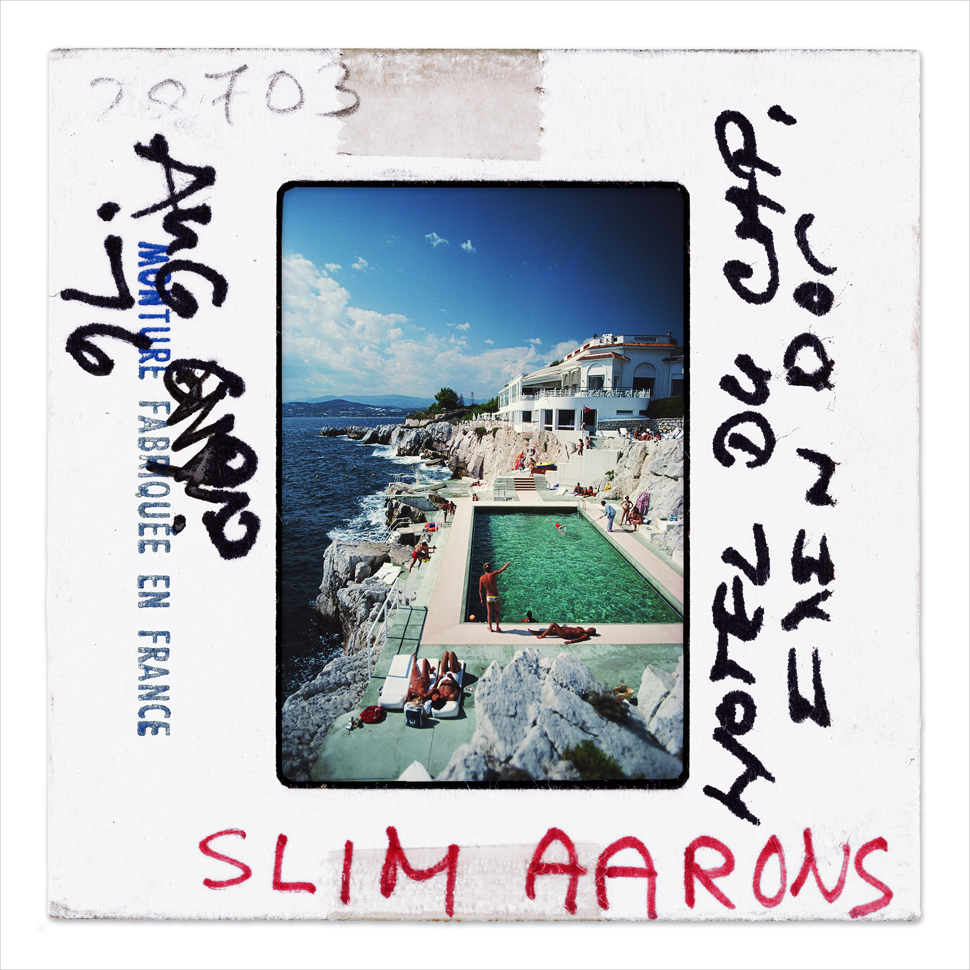 Eden-Roc Pool – Slide from Slim Aarons ‘Slides’ fine art photography